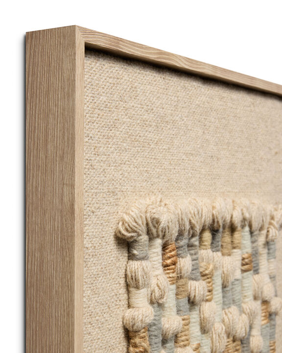 Maverick Beige/Blue 1'8"x2'5" Wall Art